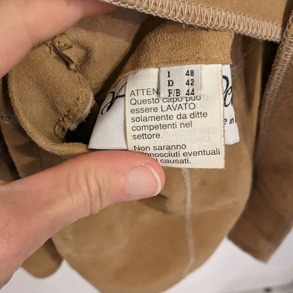 INCREDIBLE PERA PELLE Reversible ITALIAN Leather/Suede Jacket- L - Picture 11 of 12